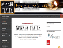 Tablet Screenshot of norrbyteater.com